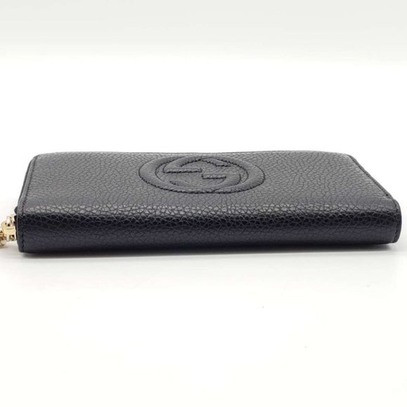 Authentic Gucci GG Black Zippy Wallet New - Picture 4 of 16